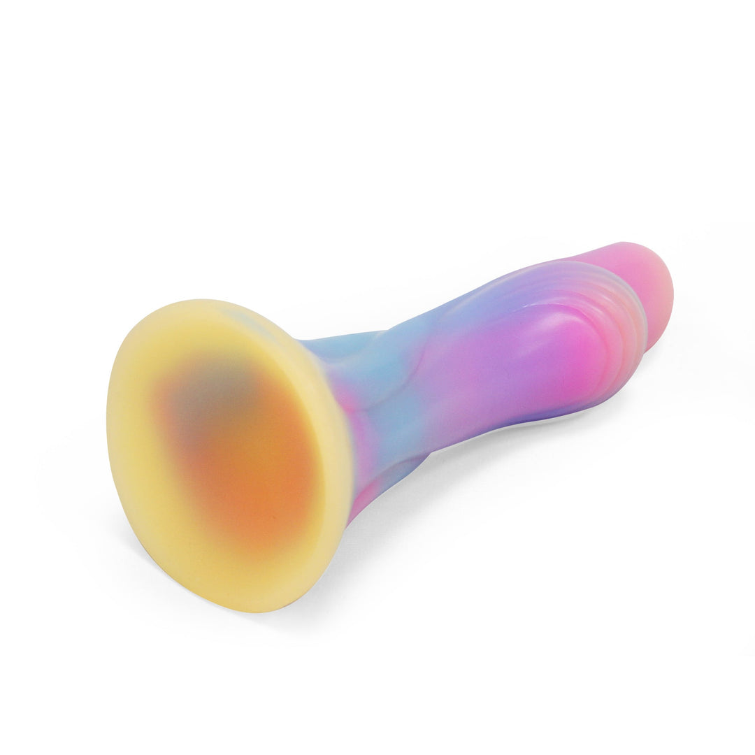 6,18 Zoll bunte Daumen-Fantasie-Analdildos