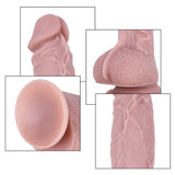 Charger l&#39;image dans la galerie, Realistischer Dildo aus weichem, fleischrosa Silikon