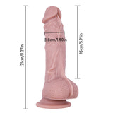 Charger l&#39;image dans la galerie, Realistischer Dildo aus weichem, fleischrosa Silikon