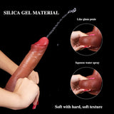 Charger l&#39;image dans la galerie, 8 Zoll Silikon-Dildo mit Umschnalldildo und Ejakulation