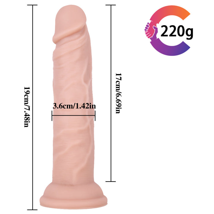 Silikon-Analdildo 7,5 Zoll Umschnalldildo für Anfänger