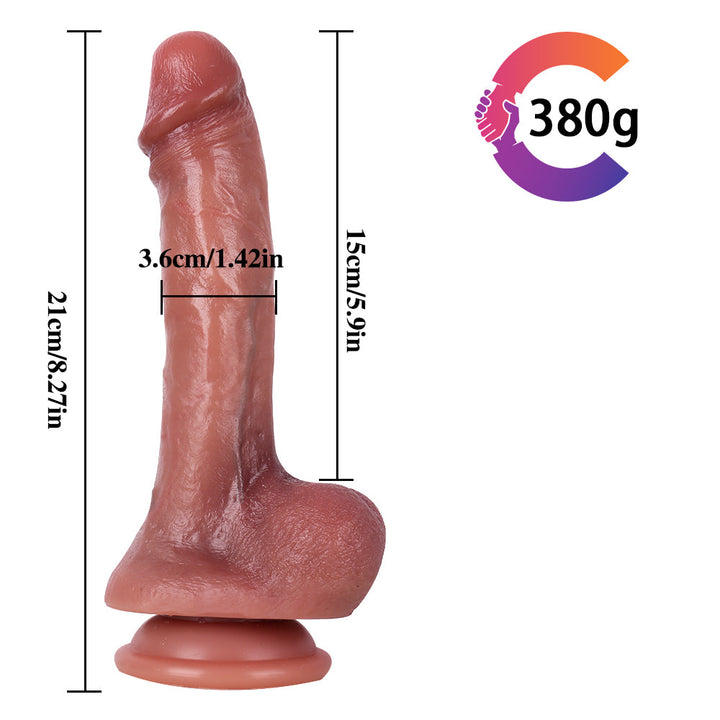 Ultrarealistischer Dildo-Harnisch 8 Zoll