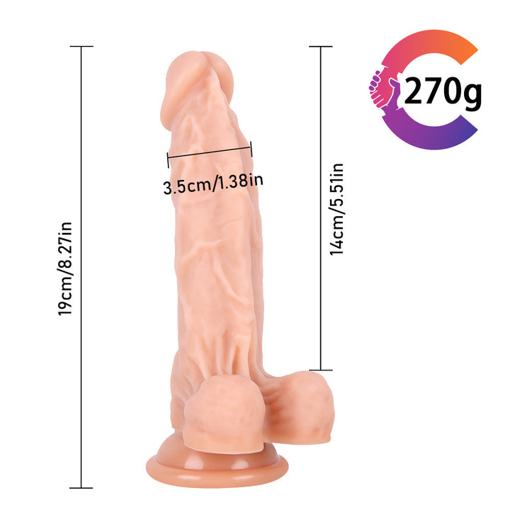 Realistischer Penisdildo mit Struktur für Analsex