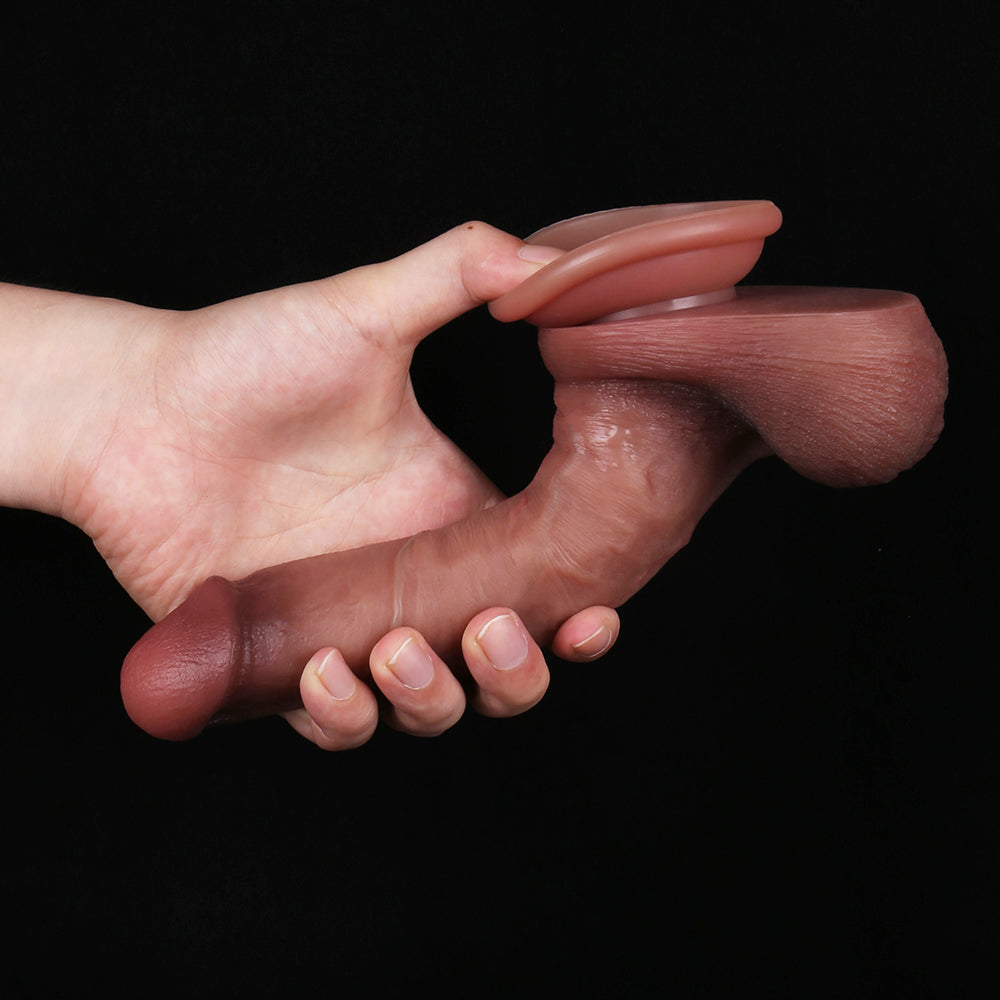 Dildo aus flüssigem Silikon, 20,3 cm, zum Umschnallen, für Erwachsene