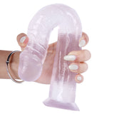 Laden Sie das Bild in den Galerie-Viewer, Transparenter Dildo mit Saugnapf, 10 Zoll