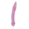 23 cm Rosa Spiral Doppeldildo Glass Dildo