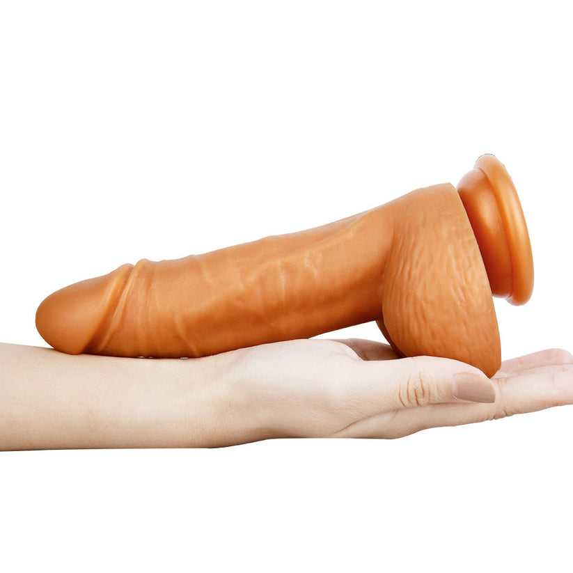 Realistischer Dildo mit Saugnapf aus weichem Silikon