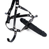 7.5-inch black double-headed strap-on dildo