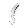 Clear Genoppte Curved Tentakel Glass Dildo