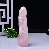 画像をギャラリー ビューアにロード Rosenquarz Dildo Kristall Penis