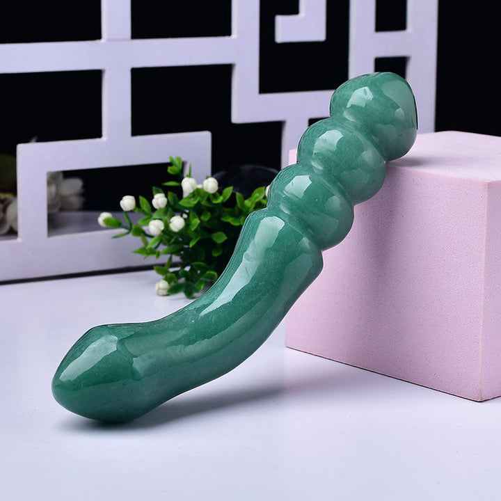 Grüner Aventurin Analdildo Kristall