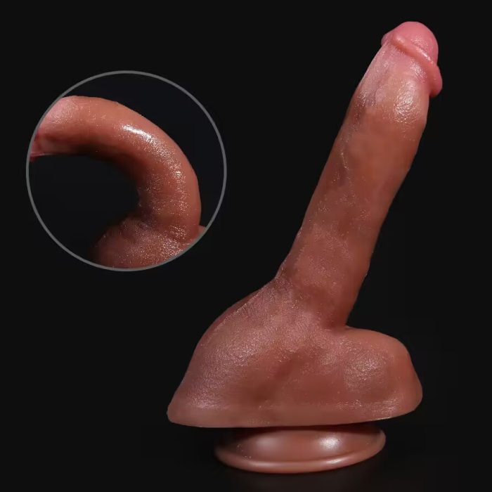 Realistischer Hautdildo mit Saugnapf, 9 Zoll