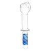 Groß Transparent Fistingdildo aus Glas mit Griff