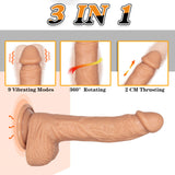 Charger l&#39;image dans la galerie, Rotierender Dildo mit vibrierender Fernbedienung