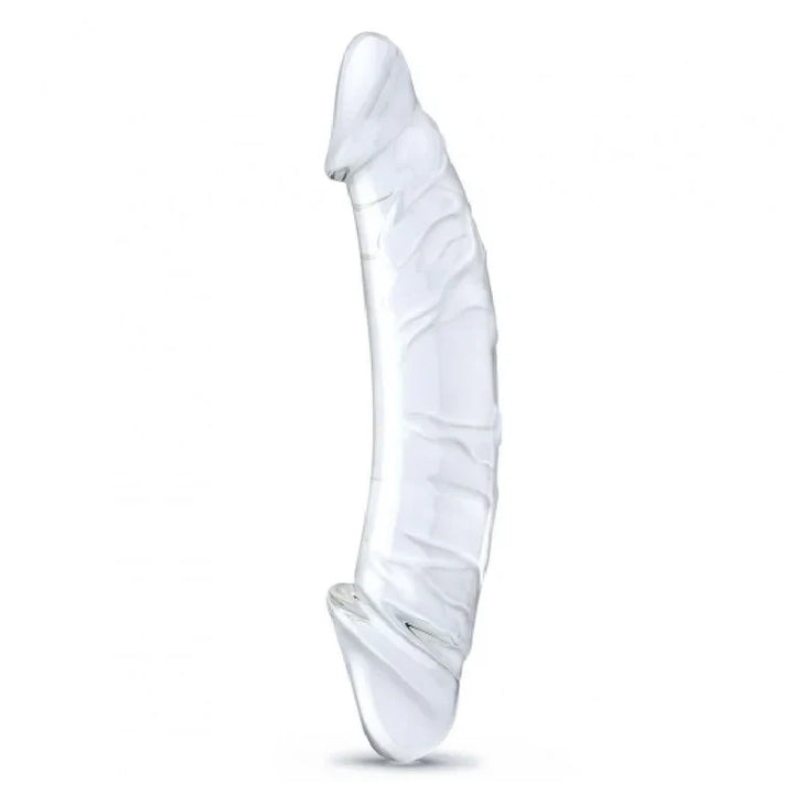 10 inch Dual Ended Textured Glass Dildo