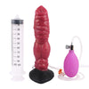 20 cm Rot Aufblasbarer Hund Spritzdildo