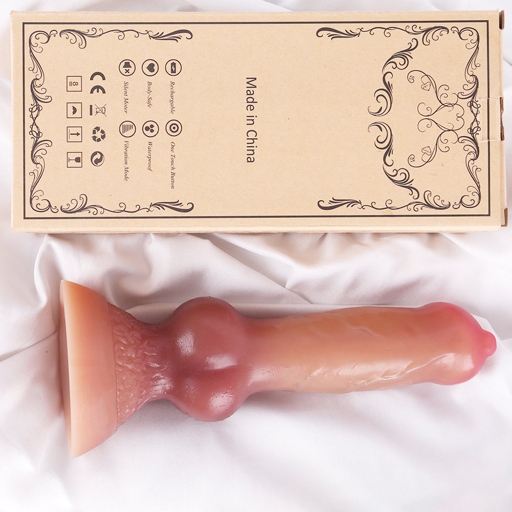 Wolf Dildo Knots Silicone 7 inch