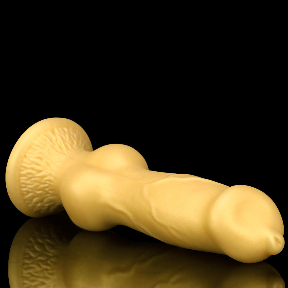 Large Golden Dog Dildo