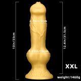 Charger l&#39;image dans la galerie, Large Golden Dog Dildo