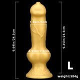 Charger l&#39;image dans la galerie, Large Golden Dog Dildo