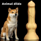 Charger l&#39;image dans la galerie, Small Yellow Dog Dildo Anal Toy