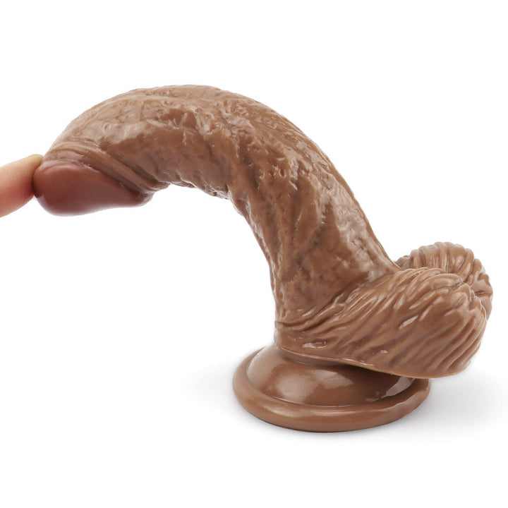 Brauner gebogener Dildo