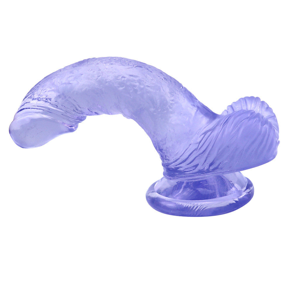 Blauer gebogener Dildo