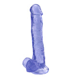 Laden Sie das Bild in den Galerie-Viewer, Gummi Dildo 10 Zoll blau