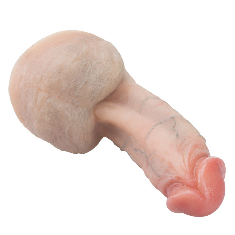 Big Balls Realistischer Dildo aus Silikon in Fleischfarbe