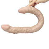 画像をギャラリー ビューアにロード Zwei-Wege-Dildo Double Dong Toy Weiß