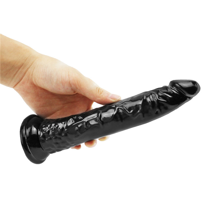 8 Zoll kleiner gerader schwarzer Dildo