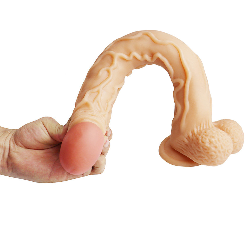 15 Zoll Dildo, fleischfarben, lang, Anal