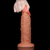 画像をギャラリー ビューアにロード Dicker, großer, realistischer Dildo aus Silikon mit roter Eichel