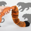 Tiger Schwanz Analplug mit Long Analperlen