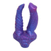 Lila-Blau-Farbverlauf Fantasy Monster Double Penetration Dildo
