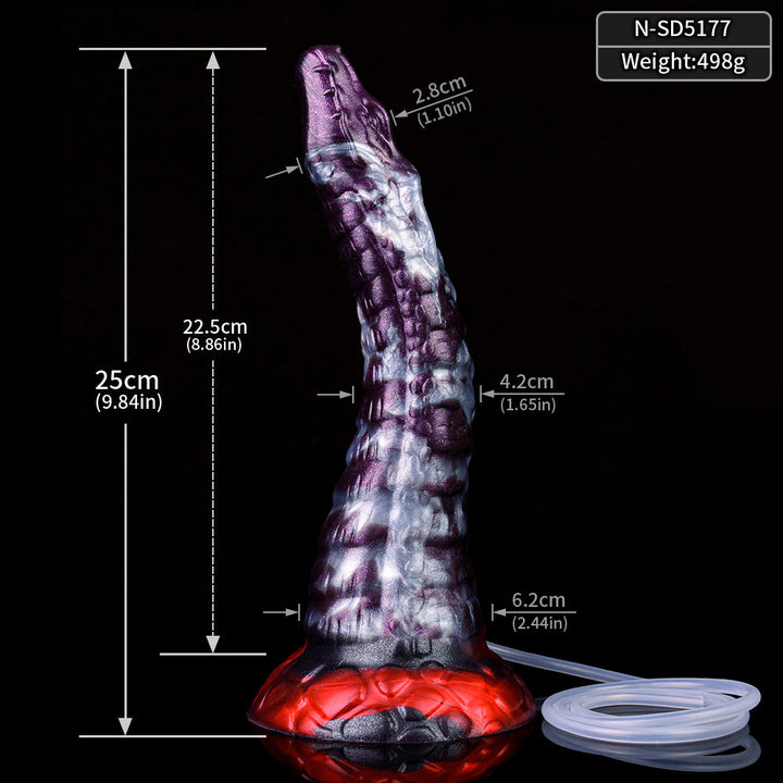 Dunkelvioletter Drachen-Spritz-Fantasie-Dildo