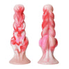 18 cm Rosa Farbverlauf Faden Fantasy Dildo