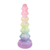25 cm Rot Huge Perlen Knotted Monster Dildo