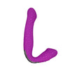 Lila Double Simultaneous Vibrator Strapless Dildo