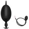 Schwarzer Aufblasbarer Riesen Anal Plug mit Noppen