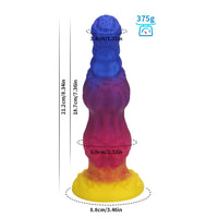 13 Inch Fantasy Monster Knotted Dildo with Suction Cup - DOG KNOT LUXE