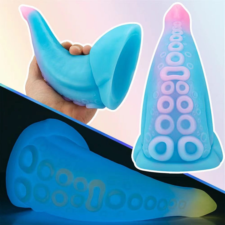 6,89 Zoll großer, leuchtender Tentakel-Dildo