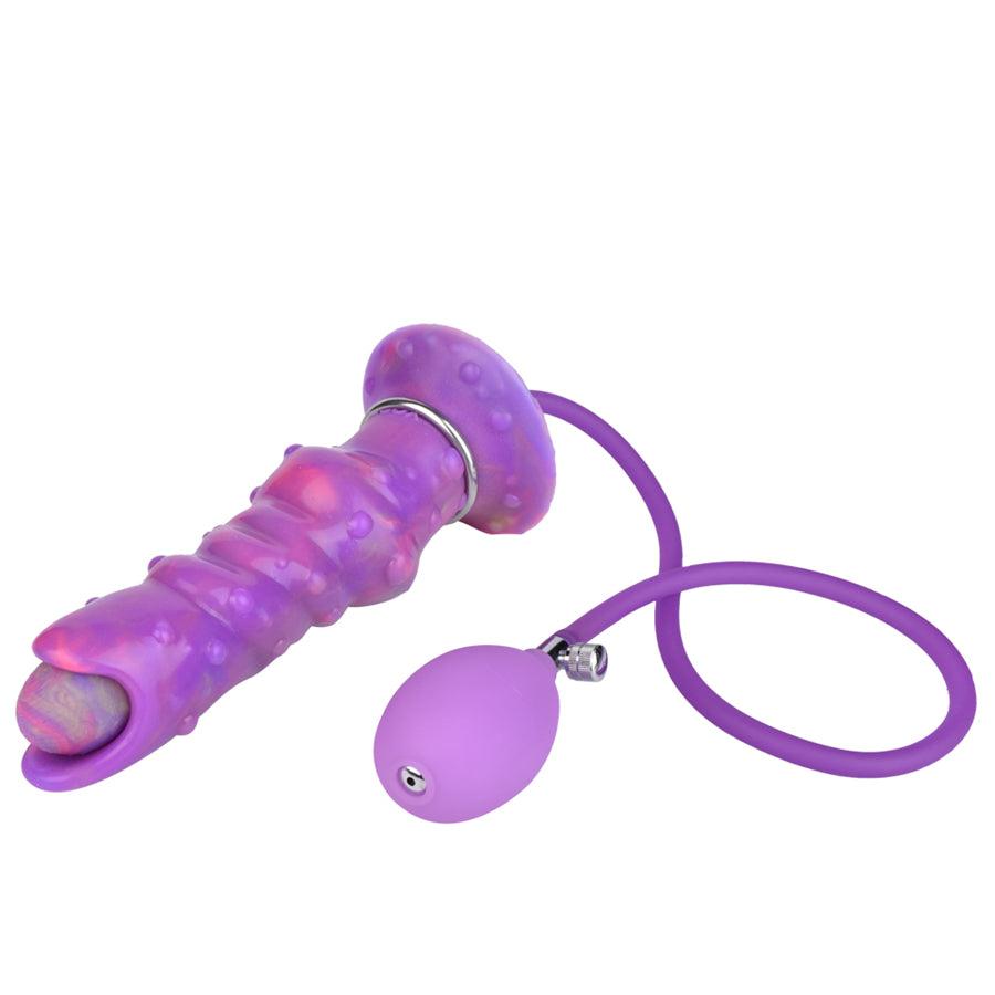 8 Zoll Ovipositor-Dildo mit Knoten