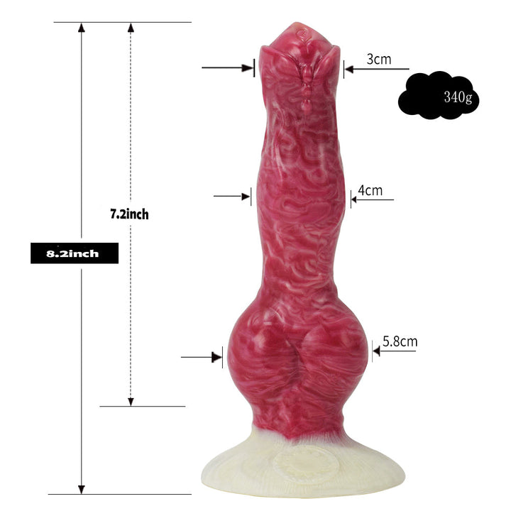 Spritzende Hundedildo-Fantasie