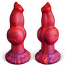 19.05 cm Rot Dog Big Monster Knotdildo