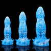 Blue Textur Silikon Fantasy Tentakel Dildo