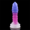 Lila-Pinker Silikon Dog Fantasy Dildo