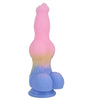 24.5 cm Rainbow Dog Knotdildo