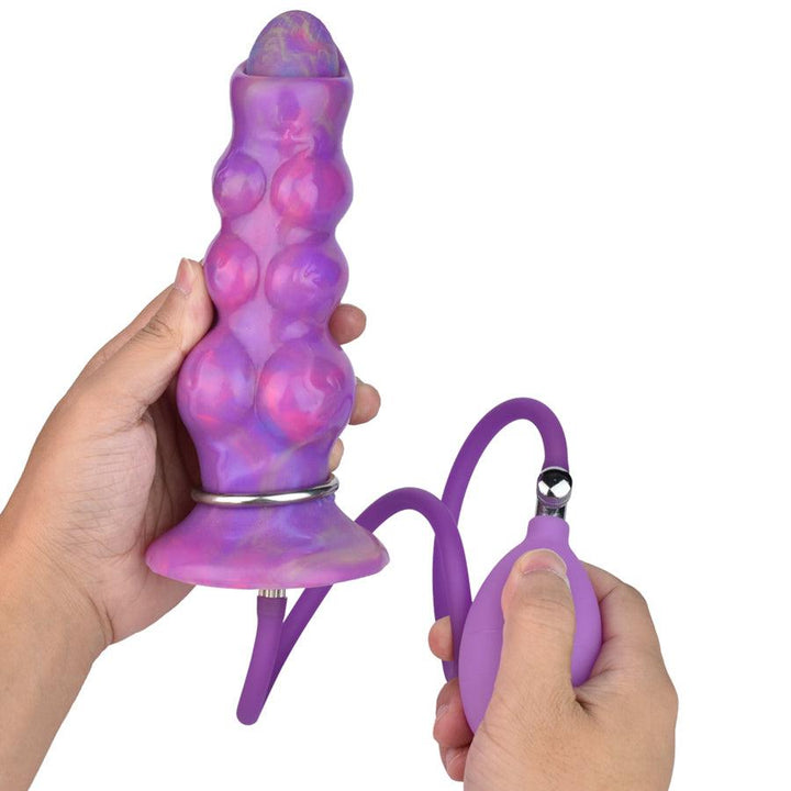 Knollenförmiger Silikon-Eierablagedildo