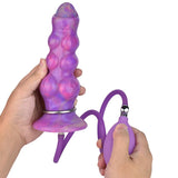 Load image into Gallery viewer, Tuberous Silicone Egg Laying Dildo